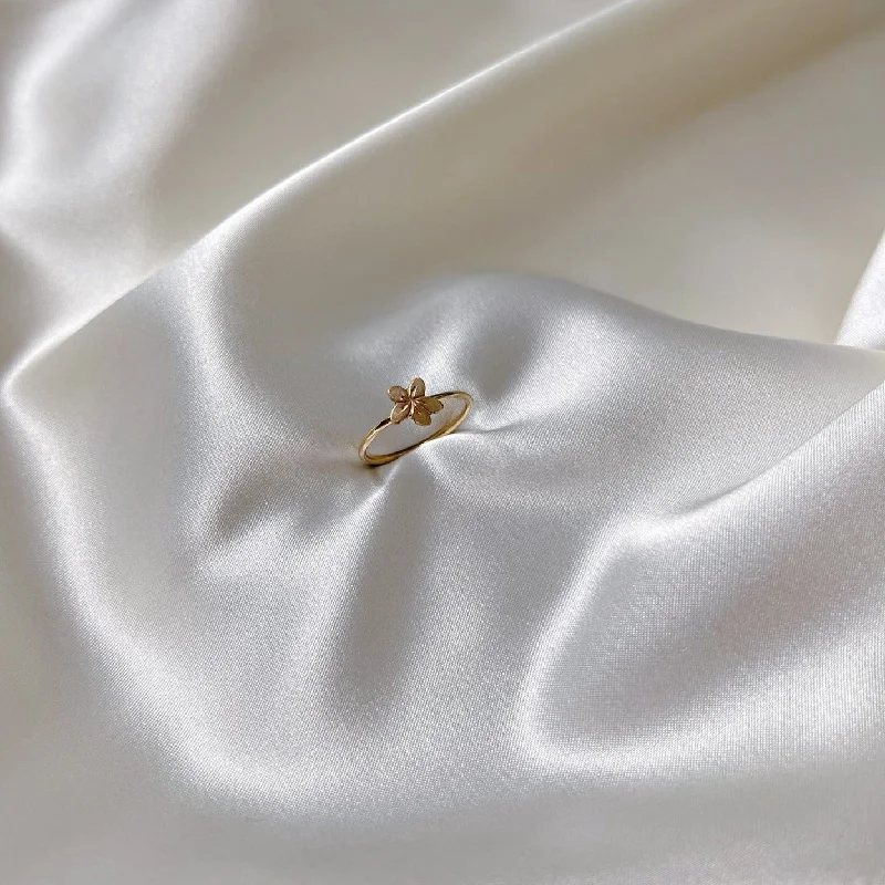 Limited-Stock Jewelry Sale – Once It's Gone, It's Gone Plumeria Cutout Ring