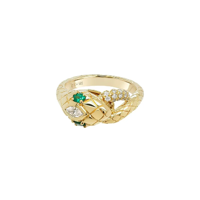 Timeless Elegance Now At Special Discounts Rattlesnake Ring | 4.70GMS 0.35TCW