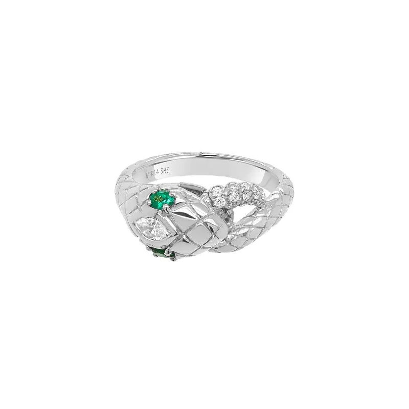 White Gold Emerald