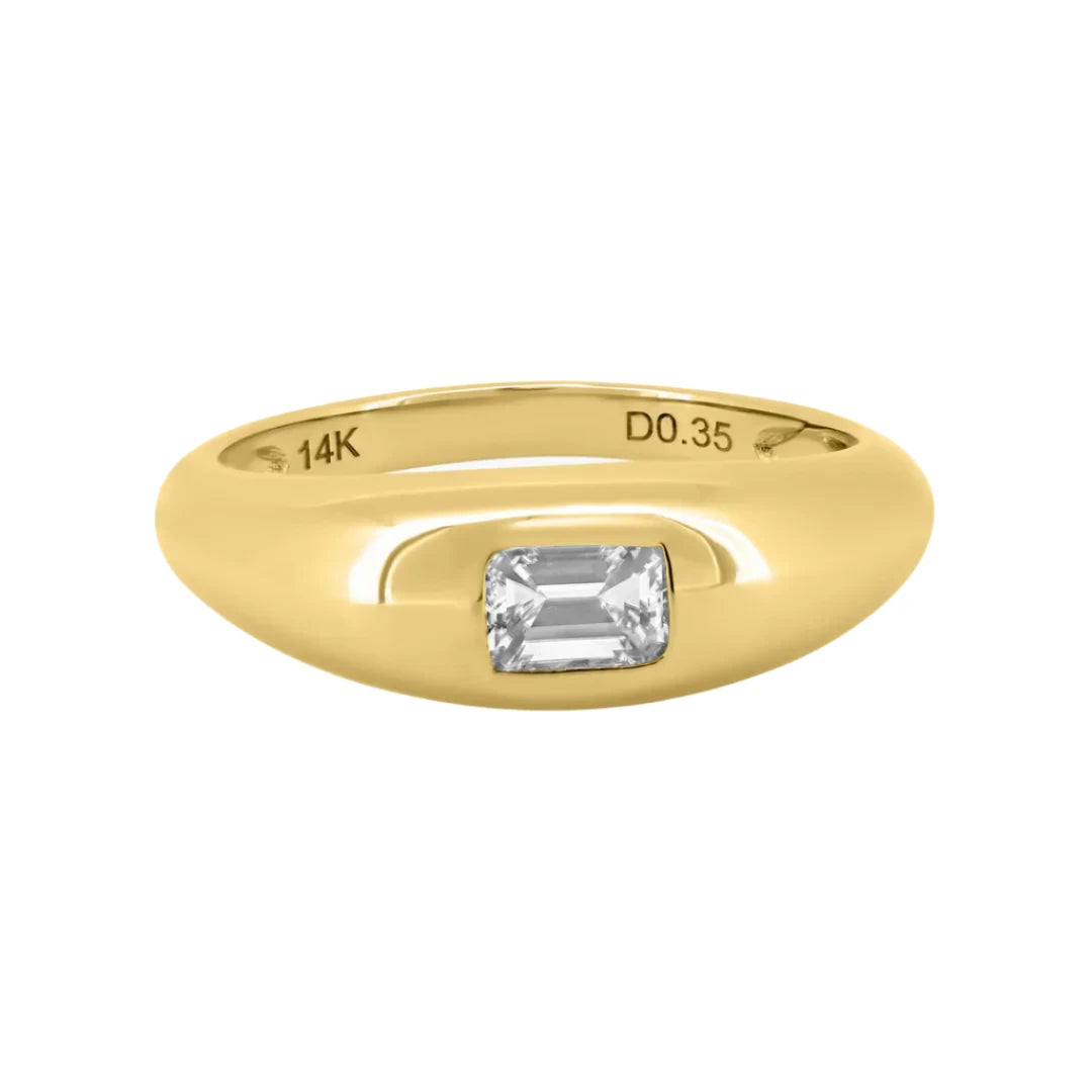 Exclusive Jewelry Sale – Grab Timeless Pieces Now Solitaire Diamond Shape Dome Ring