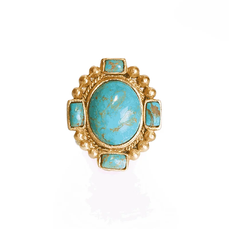 Trending Jewelry Styles Now At Limited-Time Discounts Southwestern Statement Ring - Turquoise Trending Jewelry Styles Now At Limited-Time Discounts Southwestern Statement Ring - Turquoise