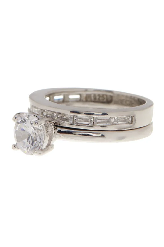 Seasonal Jewelry Deals – Elevate Your Style Sterling Silver Round CZ Solitaire Ring Set of 2 Seasonal Jewelry Deals – Elevate Your Style Sterling Silver Round CZ Solitaire Ring Set of 2