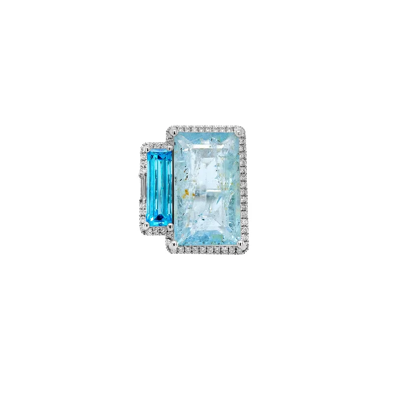 Your Dream Jewelry At Dream Prices Storm Ring | Aquamarine + Topaz