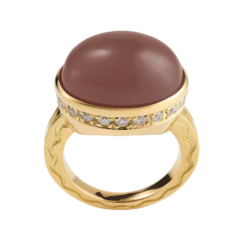 Shop Dazzling Jewelry With Special Promotional Discounts Talas Chocolate Moonstone Ring