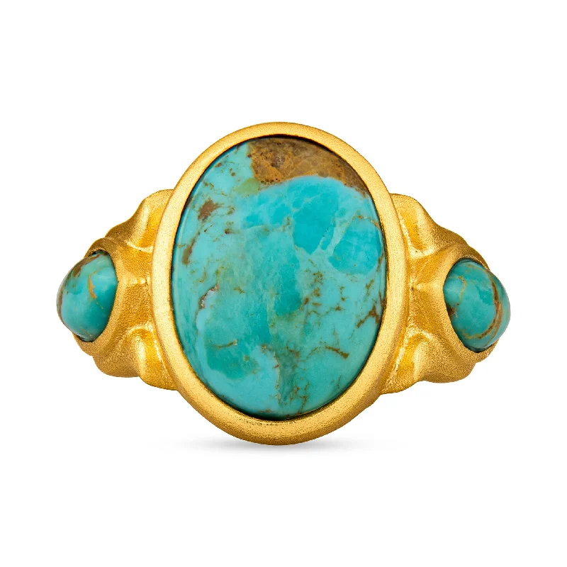 Last Chance To Grab Your Favorite Jewelry At A Discount Iris Ring - Turquoise