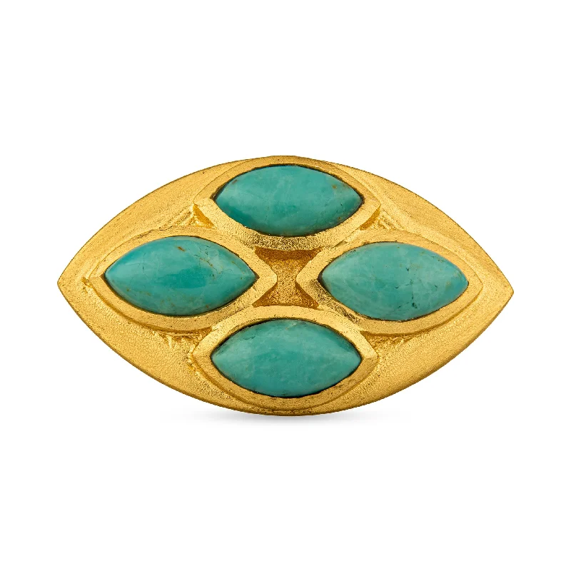Handcrafted Beauty At Affordable Prices Primrose Ring - Turquoise