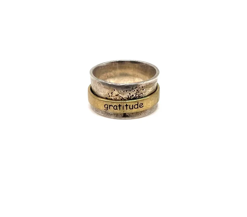 Elegant Necklaces And Bracelets At Limited-Time Offers Two Tone Gratitude Spinner Band Elegant Necklaces And Bracelets At Limited-Time Offers Two Tone Gratitude Spinner Band
