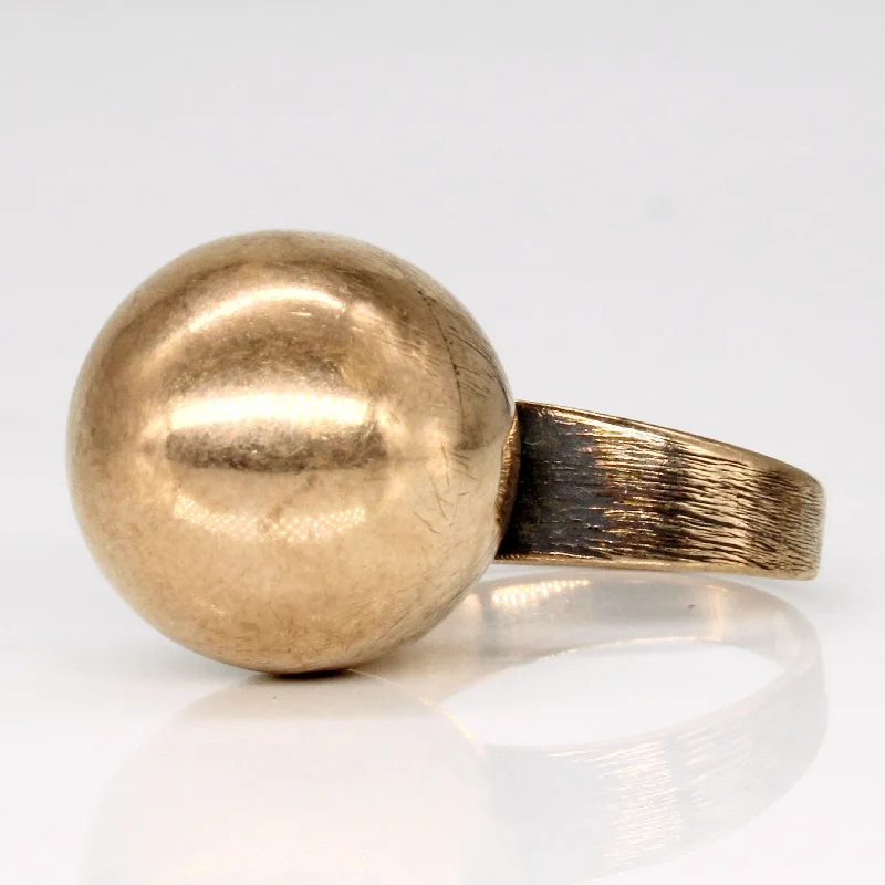 Elegant Jewelry, Affordable Luxury – Shop Now 14k Yellow Gold Sphere Ring | SZ 5.75 |