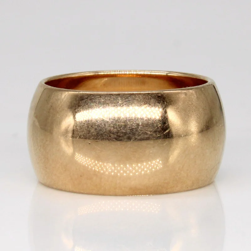 Get Ready To Sparkle – Special Jewelry Discounts 14k Yellow Gold Wide Cigar Band | SZ 7.25 |