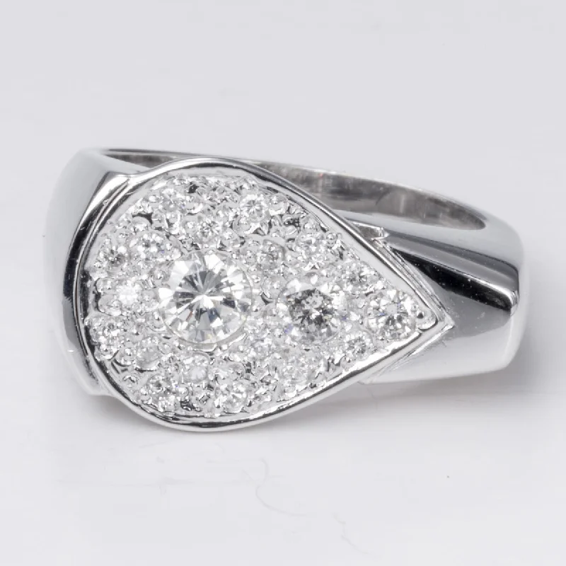 Premium Diamond Jewelry At Once-In-A-Lifetime Discounts 18k White Gold Fancy Design Diamond Ring | 0.57 ctw | Sz 6.75 Premium Diamond Jewelry At Once-In-A-Lifetime Discounts 18k White Gold Fancy Design Diamond Ring | 0.57 ctw | Sz 6.75