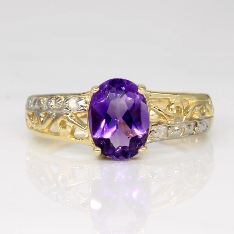 Buy More, Save More On Stunning Jewelry Pieces Amethyst & Diamond Ring | 1.00ct, 0.04ctw | SZ 6.75 | Buy More, Save More On Stunning Jewelry Pieces Amethyst & Diamond Ring | 1.00ct, 0.04ctw | SZ 6.75 |
