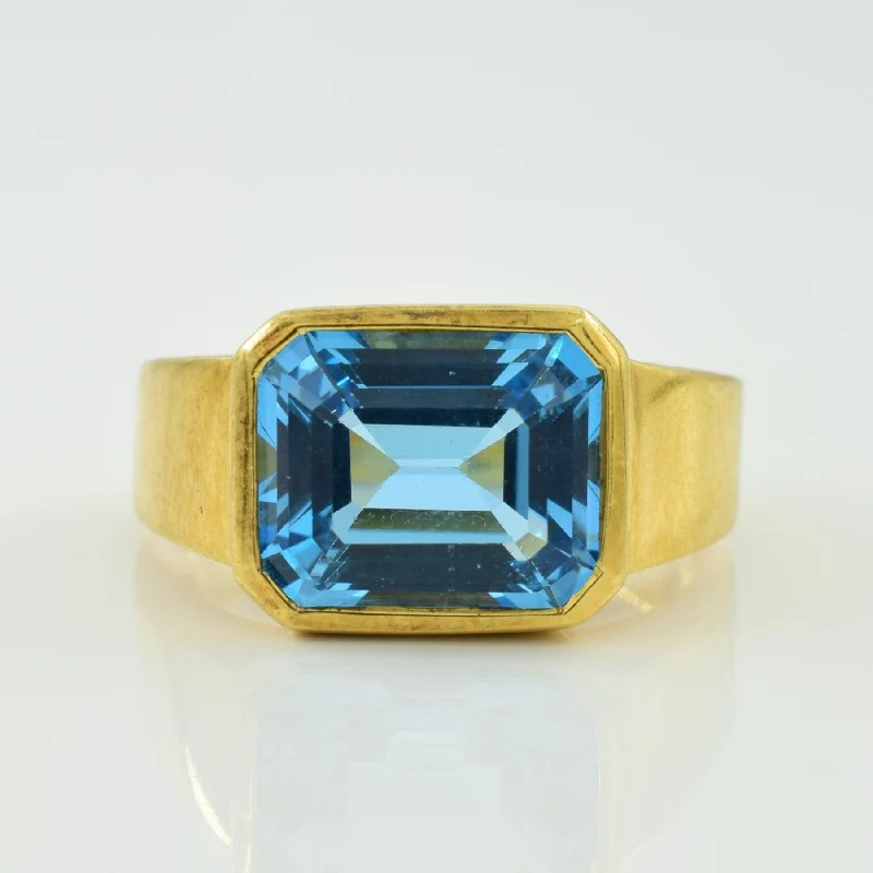 Exclusive Online Discounts On Stylish Jewelry 'Birks' Blue Topaz Ring | 5.60ct | SZ 7 |