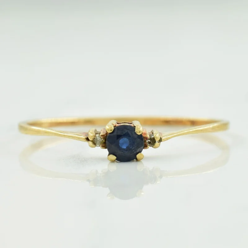 Grab Exquisite Jewelry At The Lowest Prices Blue Sapphire & Diamond Ring | 0.22ct, 0.01ctw | SZ 10.75 |