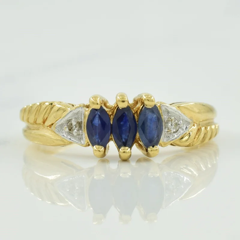 Dainty And Elegant Jewelry Now At Reduced Prices Blue Sapphire & Diamond Ring | 0.30ctw, 0.02ctw | SZ 5.75 | Dainty And Elegant Jewelry Now At Reduced Prices Blue Sapphire & Diamond Ring | 0.30ctw, 0.02ctw | SZ 5.75 |