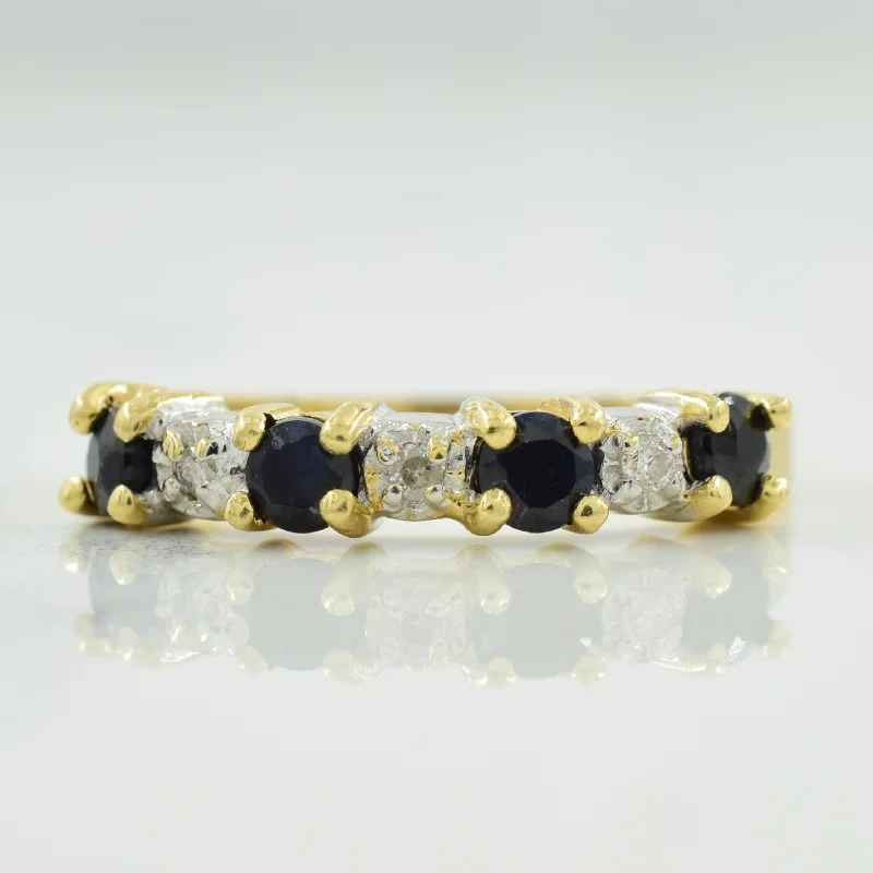 Exclusive Jewelry Discounts – Shop Now For Savings Blue Sapphire & Diamond Ring | 0.40ctw, 0.03ctw | SZ 5 |