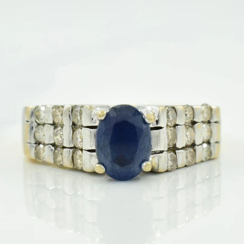 Special Offers On Handcrafted And Designer Jewelry Blue Sapphire & Diamond Ring | 1.30ct, 0.53ctw | SZ 7.5 |