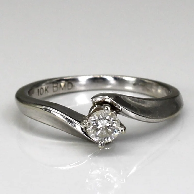 Affordable Glamour – Premium Jewelry At Special Prices Bypass Solitaire Diamond Ring | 0.18ct | SZ 5 |