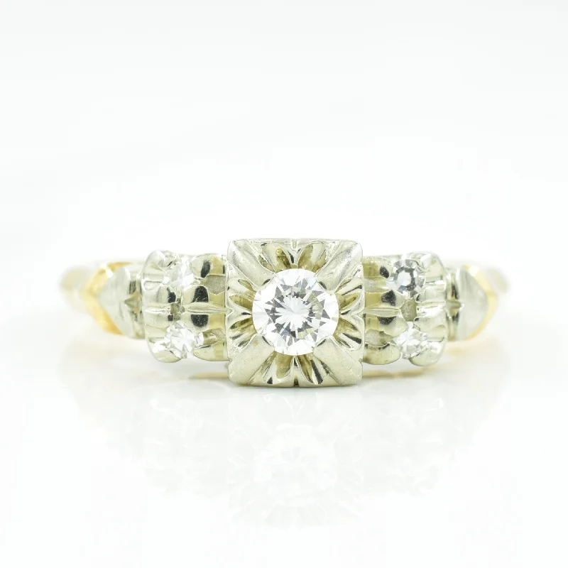 Handcrafted Jewelry Sale – Unique Designs At Low Prices Cathedral Diamond Ring | 0.20ctw | SZ 5.75 |