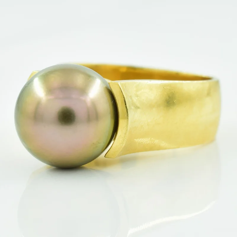 Get Your Favorite Jewelry At The Best Price Cathedral Tahitian Pearl Ring | 8.50ct | SZ 5.75 |