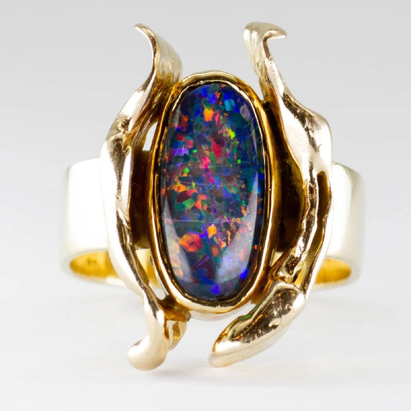 Limited Stock On Premium Jewelry At Low Prices 'Cavelti' Opal Triplet Ring | SZ 6.5
