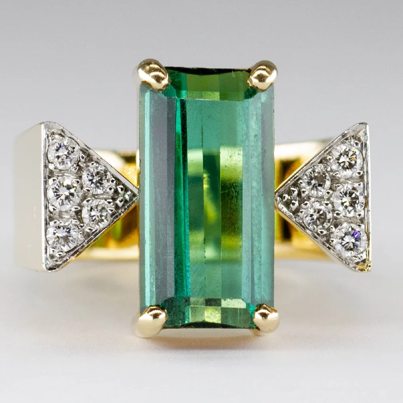 Flash Sale On Exquisite Jewelry – Don't Miss Out 'Cavelti' Tourmaline and Diamond Ring | 3.50ct | SZ 7