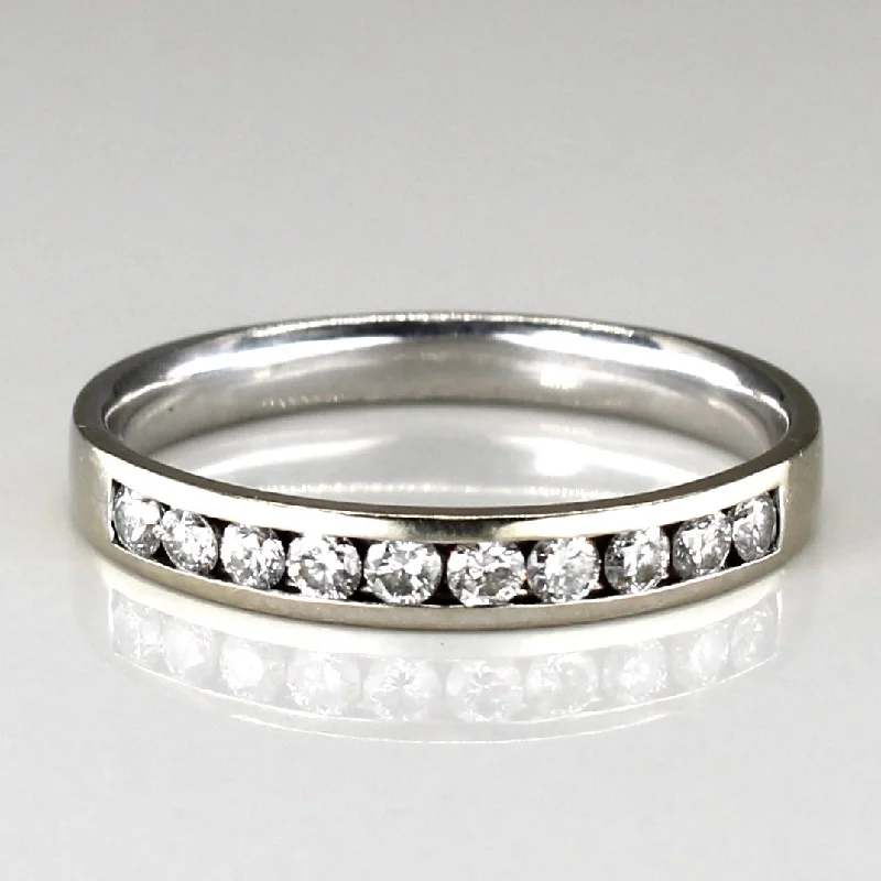 Upgrade Your Jewelry Collection For Less Channel Set Diamond Wedding Band | 0.33ctw | SZ 7.75 |