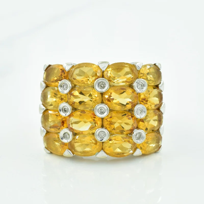 Shop Dazzling Jewelry With Special Promotional Discounts Citrine & Diamond Ring | 5.00ctw, 0.06ctw | SZ 7 |