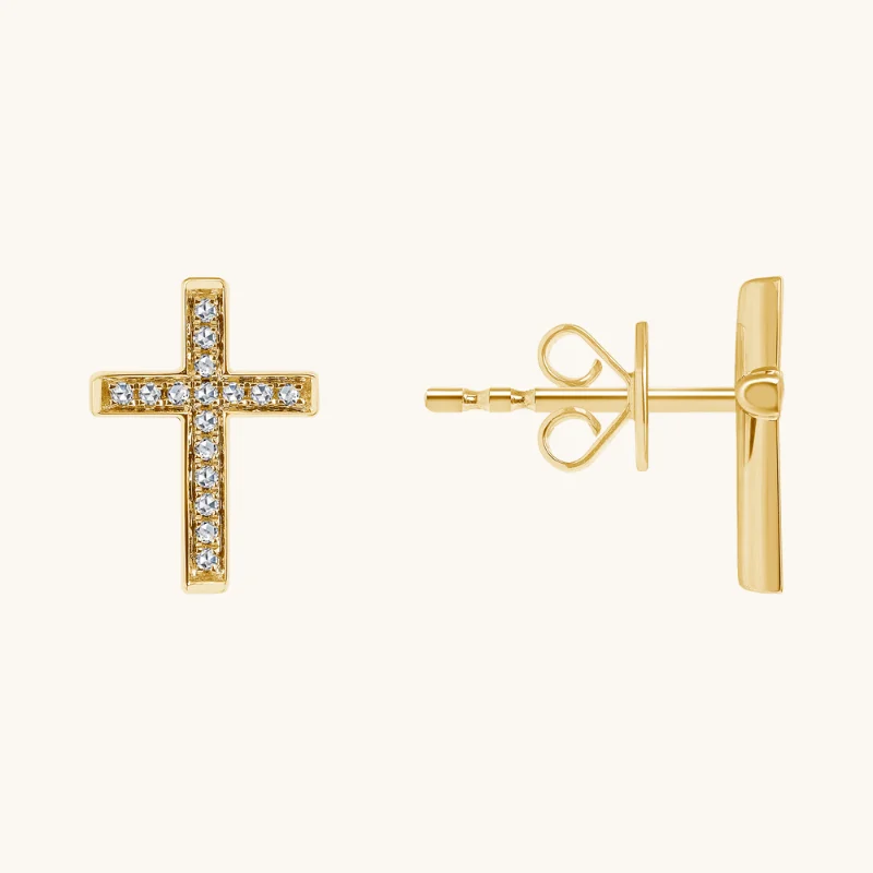 Shine In Style – Shop Jewelry Discounts Today Classic Small Diamond Cross Earrings Shine In Style – Shop Jewelry Discounts Today Classic Small Diamond Cross Earrings