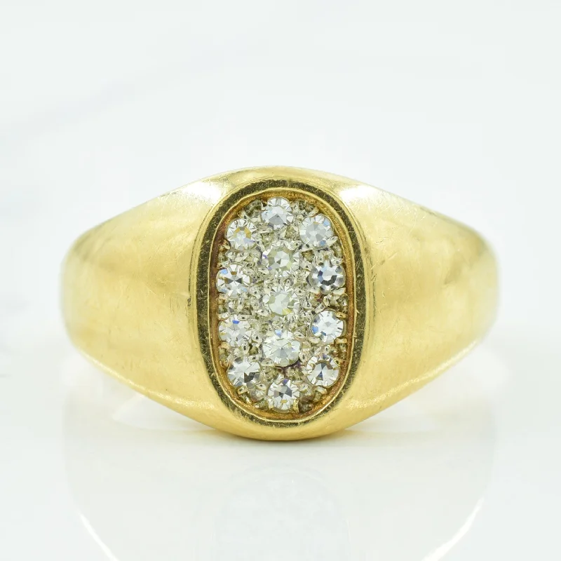 Exclusive Gemstone Jewelry At Special Prices Cluster Diamond Ring | 0.26ctw | SZ 11.5 |