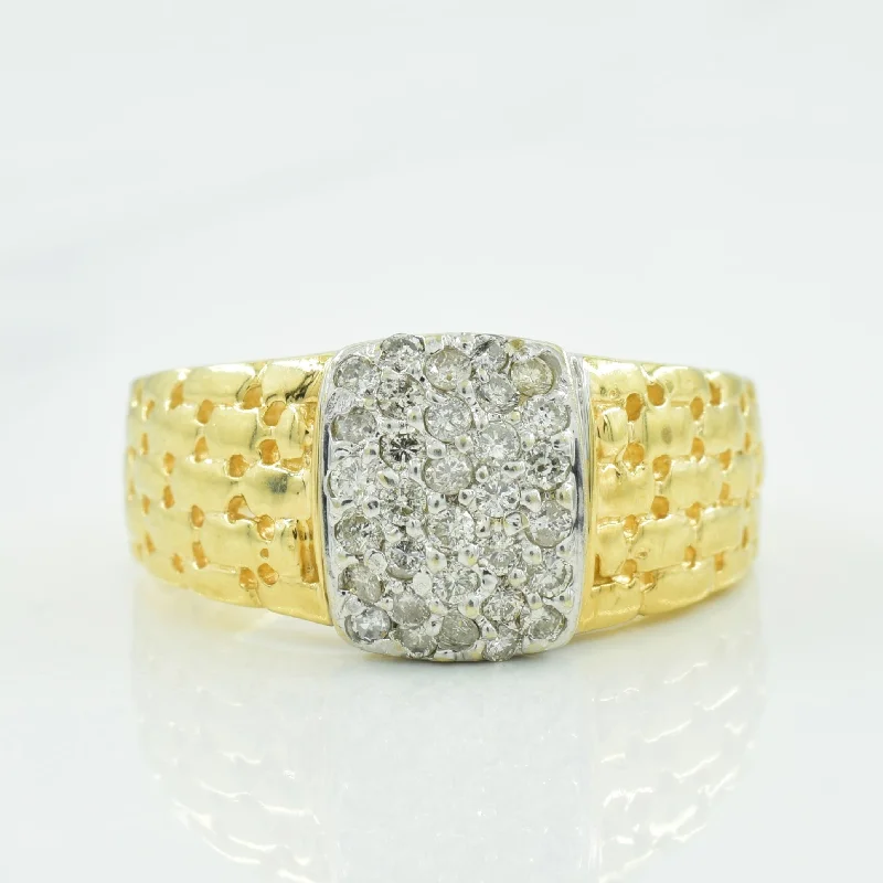 Sparkle On A Budget – Fine Jewelry For Less Cluster Diamond Ring | 0.64ctw | SZ 10 |