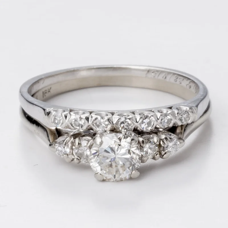 Exclusive Gemstone Jewelry Markdowns – Shop Now 18k Five Diamond Engagement Ring Set | 1.12 VS H/I | Sz 9.25 Exclusive Gemstone Jewelry Markdowns – Shop Now 18k Five Diamond Engagement Ring Set | 1.12 VS H/I | Sz 9.25