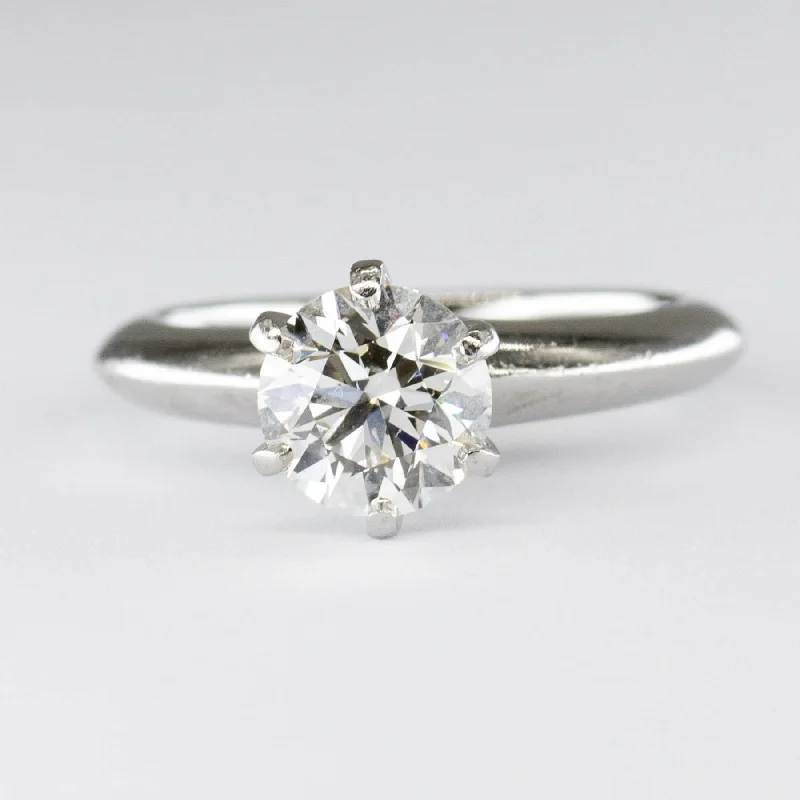 Get The Best Deals On Timeless Jewelry Pieces 'Tiffany & Co.' Diamond Platinum Solitaire Engagement Ring | 1.06ctw VS2 I | SZ 3.5