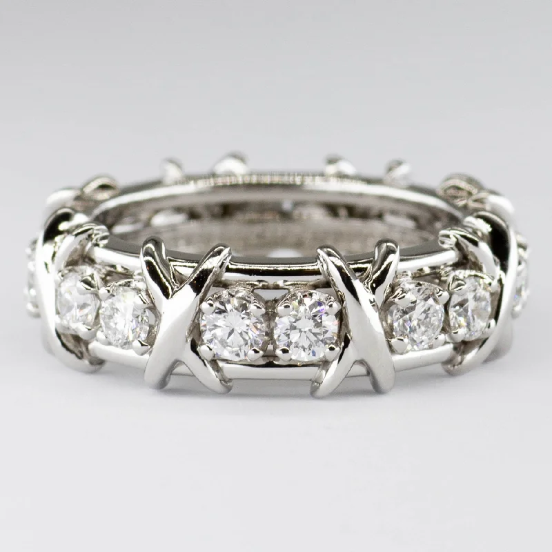 Shop High-Quality Jewelry At Jaw-Dropping Discounts 'Tiffany & Co.' Jean Schlumberger 16 Stone Diamond Ring | 1.14ctw | SZ 5.5