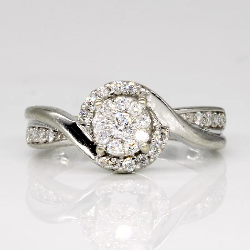 Jewelry Sale Bonanza – Grab Your Sparkle Now Diamond Cluster Set Bypass Ring | 0.27ctw | SZ 5.25 | Jewelry Sale Bonanza – Grab Your Sparkle Now Diamond Cluster Set Bypass Ring | 0.27ctw | SZ 5.25 |