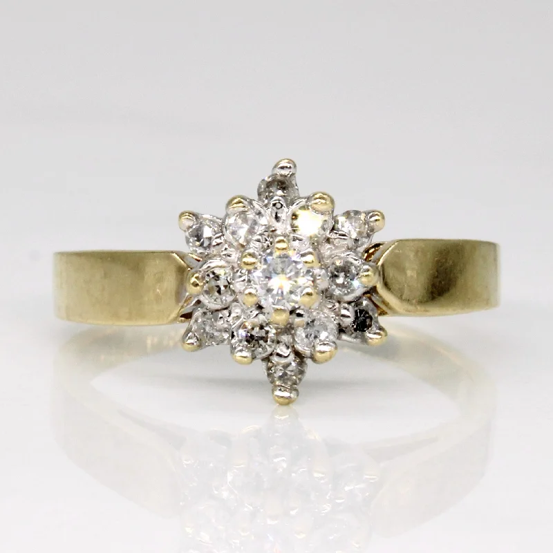 Discover Unique Jewelry With Special Limited-Time Offers Diamond Cluster Ring | 0.20ctw | SZ 6.25 |
