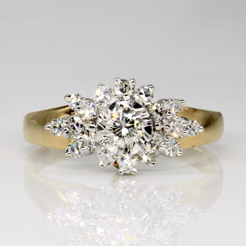 Grab Your Favorite Jewelry At The Lowest Prices Diamond Cluster Ring | 0.48ctw | SZ 8.25 |