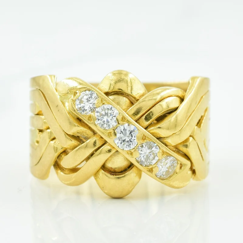 Limited-Stock Jewelry Clearance – Grab Your Favorites Now Diamond Puzzle Ring | 0.50ctw | SZ 10.75 |