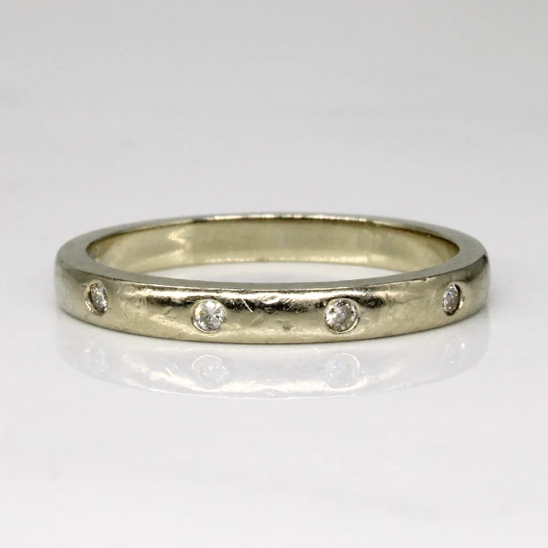 Timeless Elegance At Unbelievable Discounts Flush Set Diamond Ring | 0.04ctw | SZ 6 |