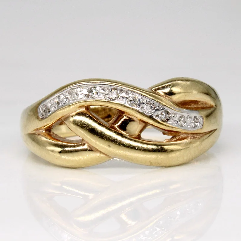 Timeless Beauty, Unbeatable Deals – Jewelry Sale On Diamond Waterfall Ring | 0.07ctw | SZ 8.75 |