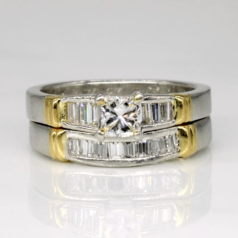 Elegant Jewelry, Exclusive Prices – Shop Now Diamond Wedding Ring Set | 0.87ctw | SZ 6.75 |