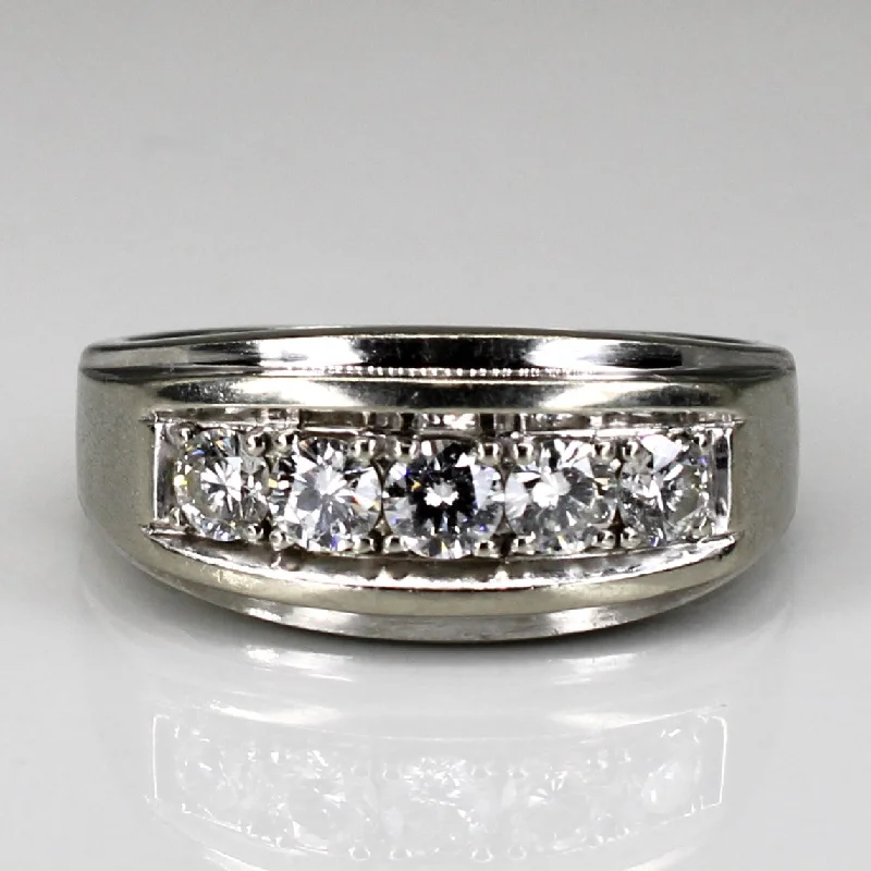 Elegant Jewelry At Unbeatable Offers – Shop Before It's Gone Five Stone Diamond Band | 1.00ctw | SZ 11 |