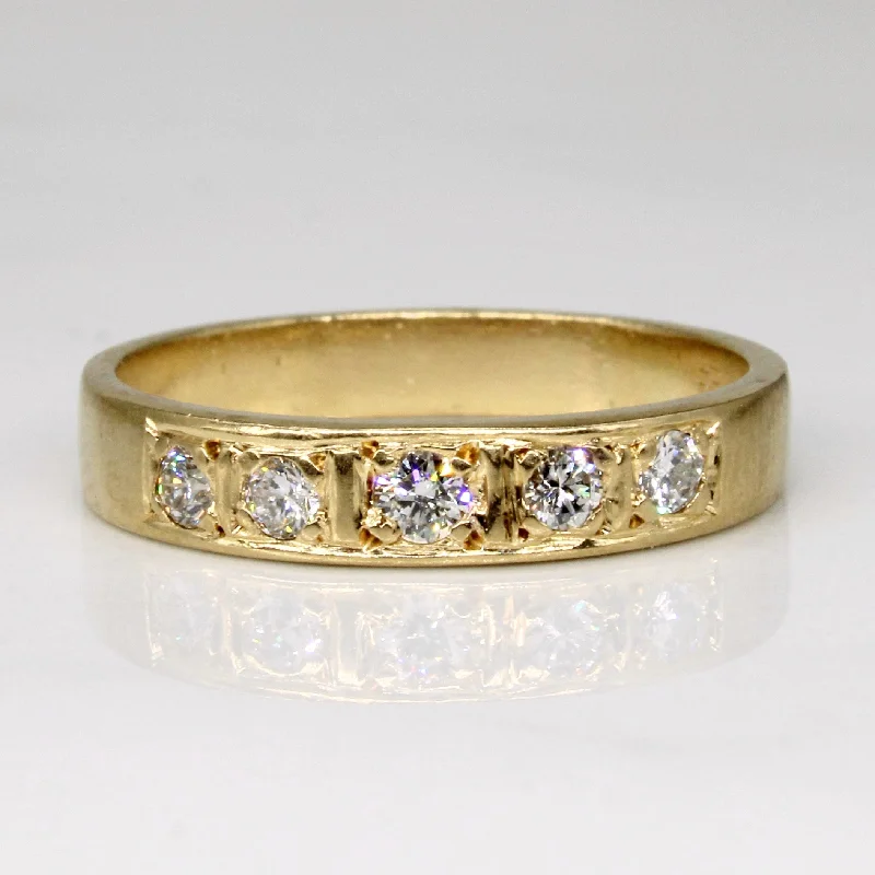 Sparkle On A Budget – Fine Jewelry For Less Flush Set Diamond Ring | 0.25ctw | SZ 7 |