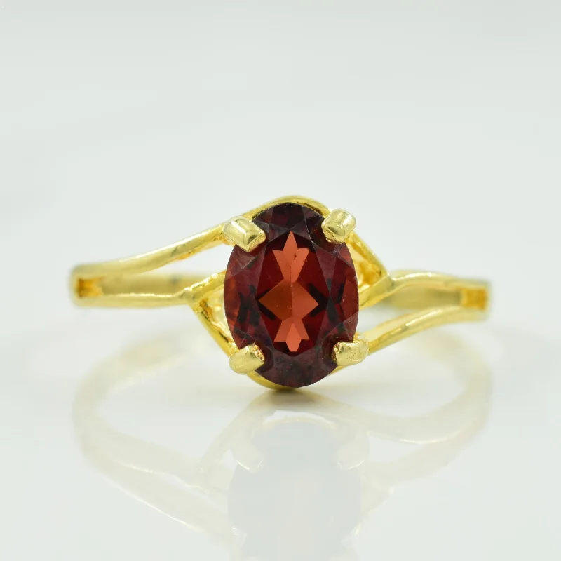 Personalized Jewelry At Special Discount Rates Garnet Bypass Ring | 0.90ct | SZ 4.75 |