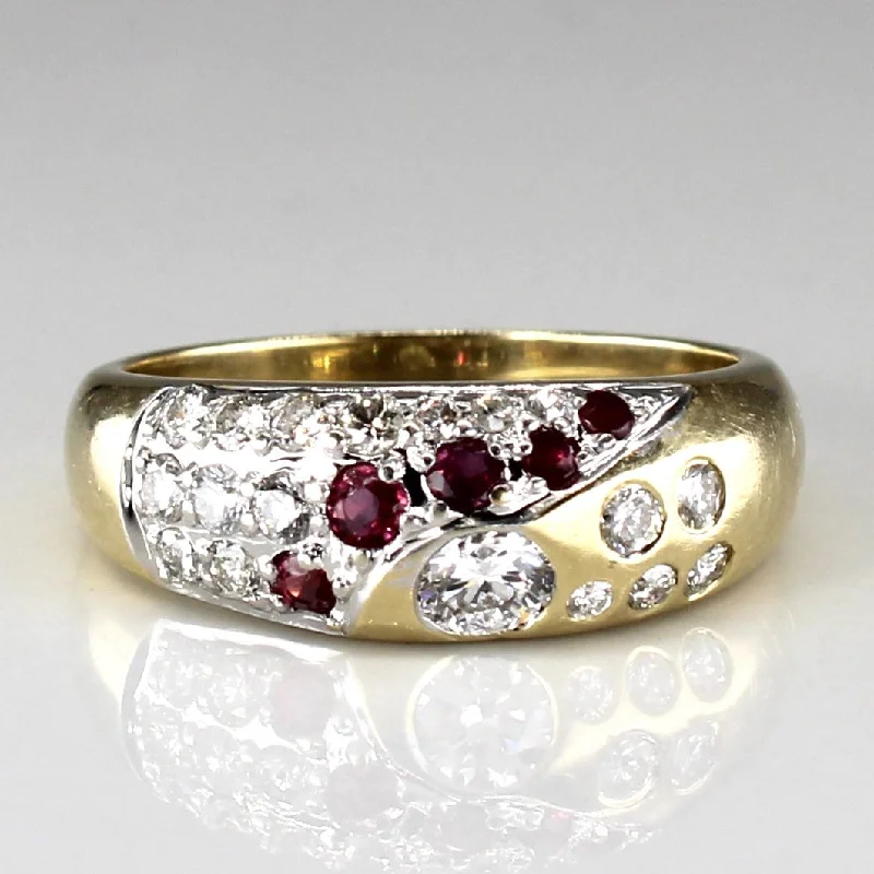 Flash Sale On Elegant Jewelry – Don't Miss Out Diamond & Rubies Band | 0.54ctw | 0.17ctw | SZ 6.75 |