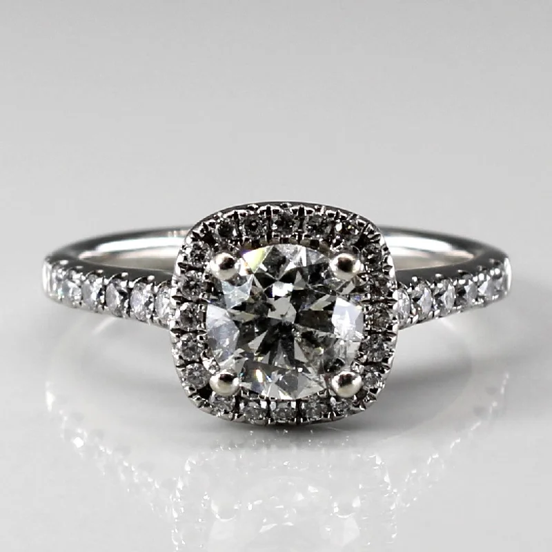 Personalized Jewelry Sale – Unique Gifts At Low Prices Canadian Halo Diamond Engagement 14k Ring | 1.28ctw I1 I | SZ 6.5 |