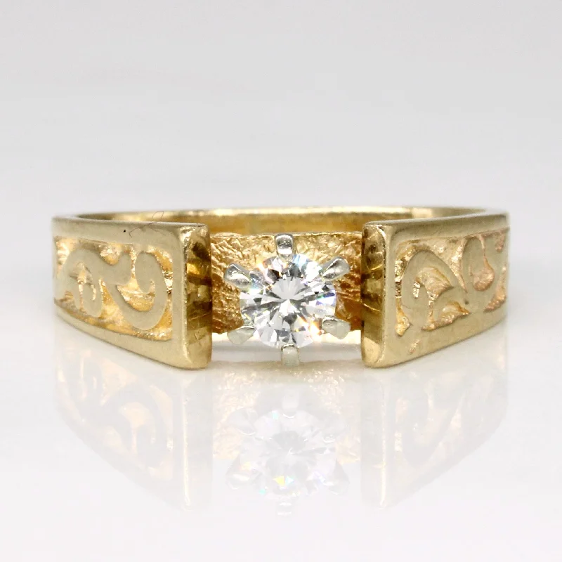 Versatile Layering Jewelry For Effortless Chic High Set Diamond Ring | 0.18ct | SZ 4.75 |