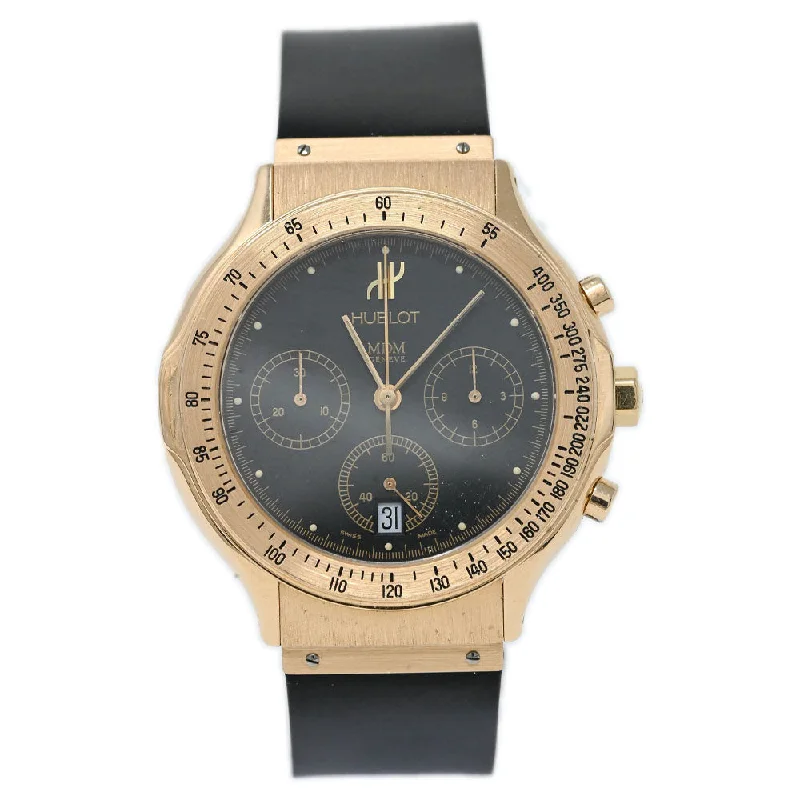 Premium Diamond Jewelry For Unforgettable Moments Hublot Vintage Classic Fusion Chronograph Rose Gold 33mm Black Dial Watch