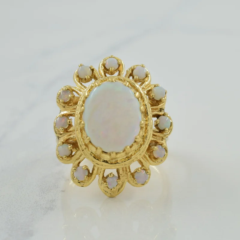 Stunning Jewelry At A Fraction Of The Price Opal Cocktail Ring | 2.00ctw | SZ 6.25 |