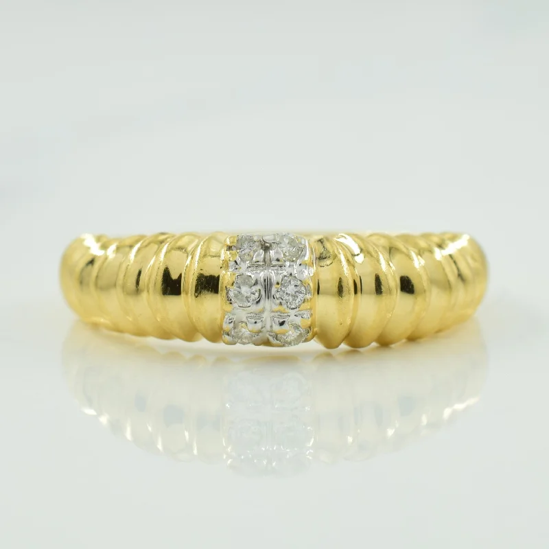 Luxury Jewelry Without The Luxury Price Tag Pave Set Diamond Ring | 0.06ctw | SZ 6.5 |