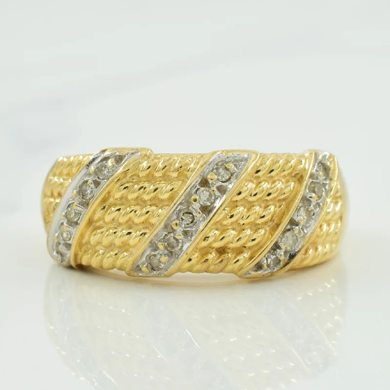 Exclusive Online Jewelry Sale – Don't Wait Pave Set Diamond Ring | 0.08ctw | SZ 7 |